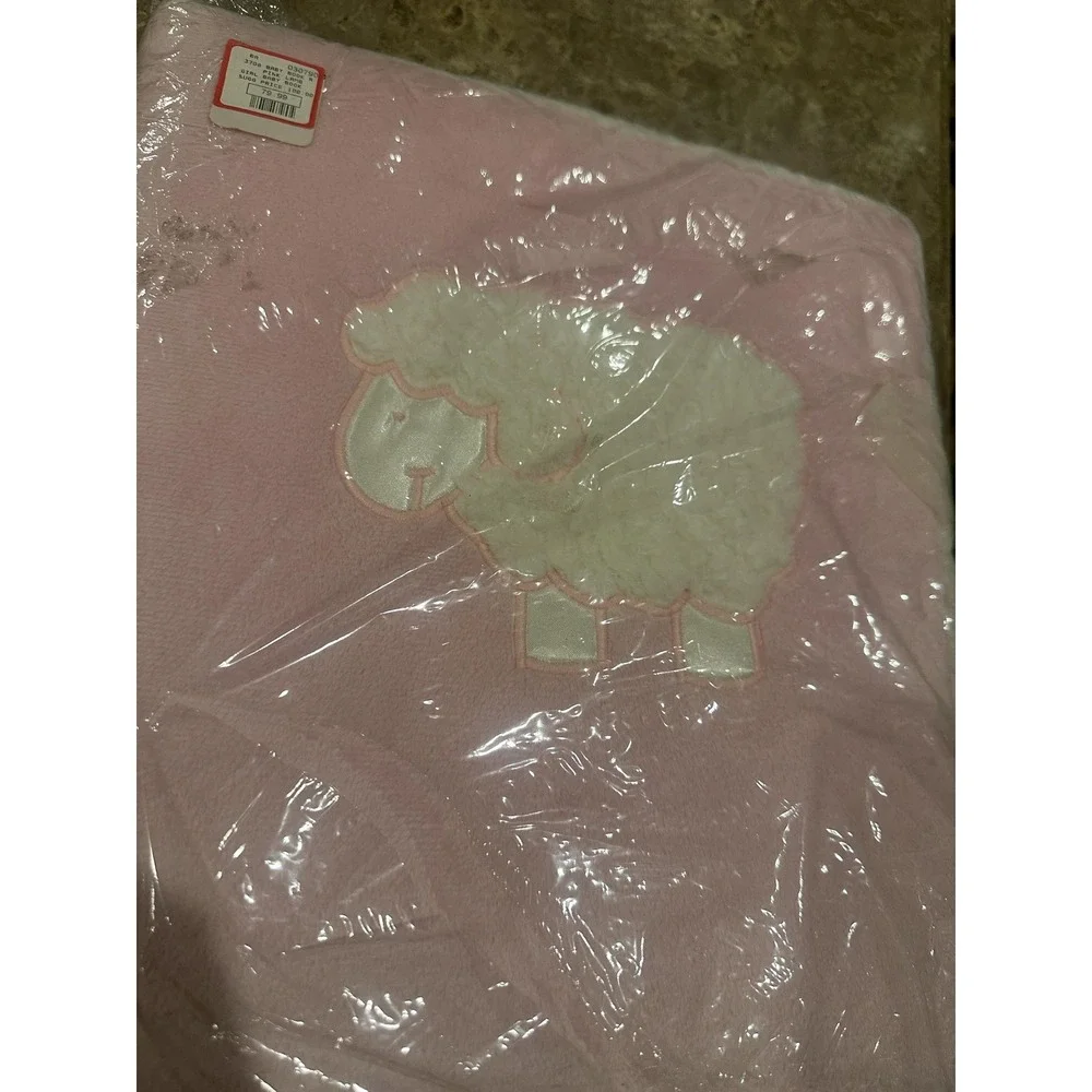 Pink Lamb Baby Memory Book Girl‎ Plush Cover 3-Ring Binder Keepsake Album New